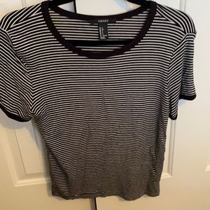 black and white shirt